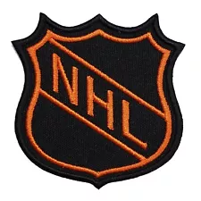 NHL Logo NHL Hockey Embroidered Iron On Patch Stanley Cup Orange 2.5" x 2.5"