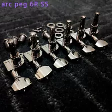 Silver 6R Tuners Tuning Pegs Keys Machine Heads for Fender Electric Guitar-arc