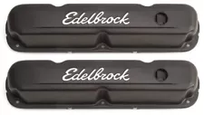 Edelbrock 4473 Signature Series Valve Covers 65-91 Chrysler 318-340-360 Black