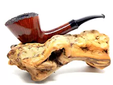 TEDDY KNUDSEN UNSMOKED PERFECT STRAIGHT GRAIN PLATEAU FREEHAND ESTATE PIPE