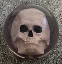 New Ebonite Skull Head 15 LB 2.8 Oz Clear Bowling Ball Undrilled No Box