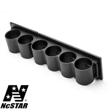 NcSTAR A12SH46 12g Shotgun Aluminum Dovetail Side Saddle for 4 or 6 Shells Black