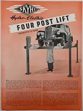 Automobilia; SkyHi Hydro-Electric 4 Post Car Lifts Single Sheet Brochure, c 1958