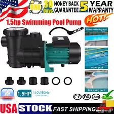 Brand New-1.5HP In/Above Ground Swimming Pool Sand Filter Pump Motor Strainer US