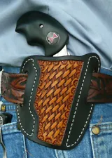 Leather Holster NAA Black Widow 2" North American Arms Ruff's Black & Tan