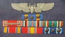 WWII Ribbon- Victory Medal, National Defense, Air And Space Longevity, Giod...