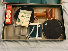 Vintage 1950s Sportcraft Official Table Tennis Set In Original Box Ping Pong