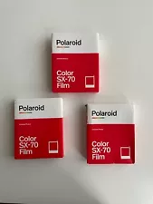 Polaroid Colo SX-70 Film - New/Expired - 3 Pack