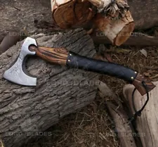 SALE! Custom Hand Forged Viking Axe Viking Hatchet Medieval Tomahawk Battle Axe.