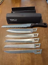 VTG Kershaw Kai 6 Stainless Steel Blade Trader Knife Set Hunt/Camp/Chef Japan