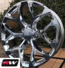 22 inch Cadillac Escalade OEM Specs Snowflake Wheels Chrome Rims 22 x9" 6x139.7