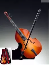 Realistic 9" UPRIGHT BASS Miniature Musical Instrument Figurine, Broadway Gifts