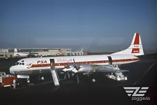 Aircraft Photo 4 x 6 N171PS Lockheed L188 Electra PSA, 1950s