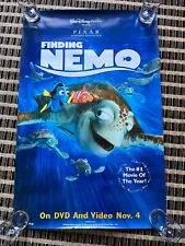 "FINDING NEMO" Original Movie Poster 27×40 inches, for DVD and Video Sales