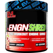 ENGN Shred Pre Workout Energy Drink Powder for Stamina Metabolism, Pick Flavor