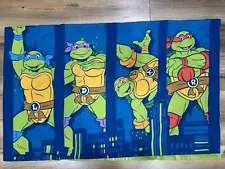 EUC Teenage Mutant Ninja Turtle TMNT Double Sided Pillowcase Pillow Nickelodeon