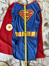 DC Superman Dog Halloween Costume Sz XXL NWT