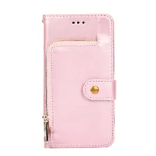 For iPhone 14 15 Pro Max 11 12 13 XR XS 8 Leather Wallet Flip Zipper Phone Case