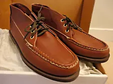 W C RUSSELL MOCCASIN CO Brown Ranger Chukka Boots Preppy 8.5 E Made in USA Gokey