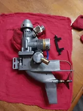 Vintage KB Outboard 7.5 & Lower Unit RC Boat K&B Engine Motor With Prop