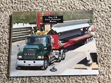 1997 Mack CH axle forward models color sales handout.