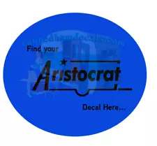 Aristocrat Vintage Travel Trailer Repoduction Canned Ham Decals for your trailer