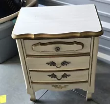 Vintage mid century french bedside table