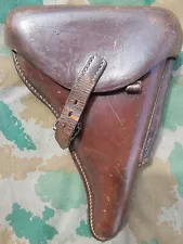 1940 Dated Luger Holster Brown Eagle "WaA727" Maker "Karl Bücker"