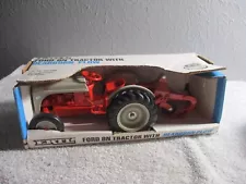 Vintage 1987 Ertl 1/16 Ford 8N Farm Tractor & Dearborn Plow-Made USA-New in Box