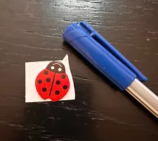 Lady Bug Small Size 1 Piece Pleastic Sticker For Desk.