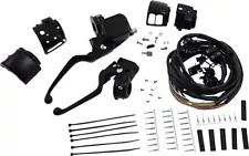 Drag Specialties Handlebar Control Kit Single Disc Matte Black Harley Davidson (For: Harley-Davidson Bad Boy)