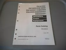 Honda EM1600X EM1800X EM2200X EB2200X Generator OEM Parts Catalog