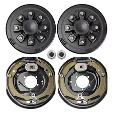 VEVOR Electric Trailer Brake 12" x 2" & 8 on 6.5" Hub Drum Kit for 7000 lbs Axle