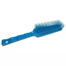 New Mane & Tail Specialized Detangler Horse Equine Hair Brush, Teal