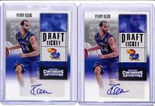 (2) Lot 2016-17 Contenders Draft Perry Ellis Prospect Ticket Variation Auto #149