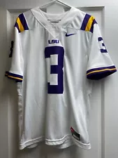 Vintage Nike NCAA LSU Tigers Odell Beckham Jr White Jersey Size Medium SEC