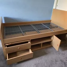 Kids Single Bed with built in draws and units underneath for Sale with Mattress