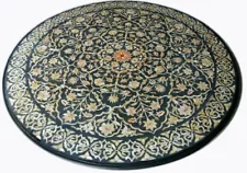 48" Marble Table Top For Sale Inlaid Semi Precious stones Decor