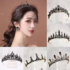 Crystal Queen Crown for Women Rhinestone Wedding Tiara Headbands Princess