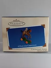 Hallmark Keepsake Christmas Ornament 2002 QX8056 A Pony For Christmas