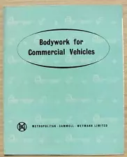 MCW BODYWORK FOR COMMERCIAL VEHICLES Sales Brochure Sept 1954 #2000/9/54