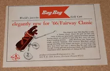 1966 Print Ad Bag Boy Fairway Classic Golf Cart Portland Oregon Sports