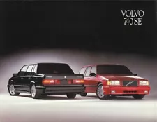 1991 VOLVO 740 SE Sales Brochure Catalog Sheet US 91 Sedan Wagon