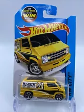 Hot Wheels HW City Custom 1977 Dodge Van #20 Yellow Mooneyes For Sale 1:64 Scale