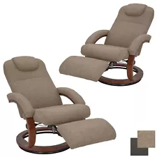 RecPro Charles 28" RV Cloth Euro Chair Recliner Ergonomic RV Furniture 2-Pack