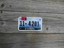 Wyoming Motorcycle license plate MINT Motorcycle BLOW OUT SALE $2.49!!!!!