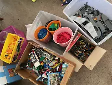 Lego Bulk Lot 36 lbs w/ 140+ minifigs Includes 60095, 21108, 70411