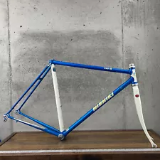 Vintage Nishiki Tri-A Frame Set 53 cm Japan Tange 1 CRMO 1980s Race 126 Blue