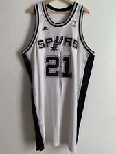 Tim Duncan San Antonio Spurs Adidas Promotional Pro Cut Jersey Size 52 +4