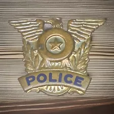 VINTAGE SMALL POLICE BADGE FOR WALLET OR LAPEL PIN